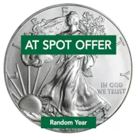1 oz American Silver Eagle Coin BU - Random Year - At Spot!