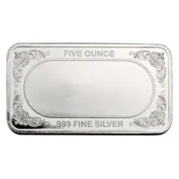 5 oz Silver American Flag Design Bar