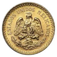 Mexican 2 1/2 Pesos Gold Coin AU-BU Condition - Random Year