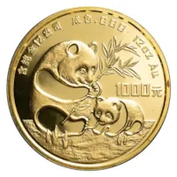 China 12 oz Gold Panda Proof (Random Year, Capsule)