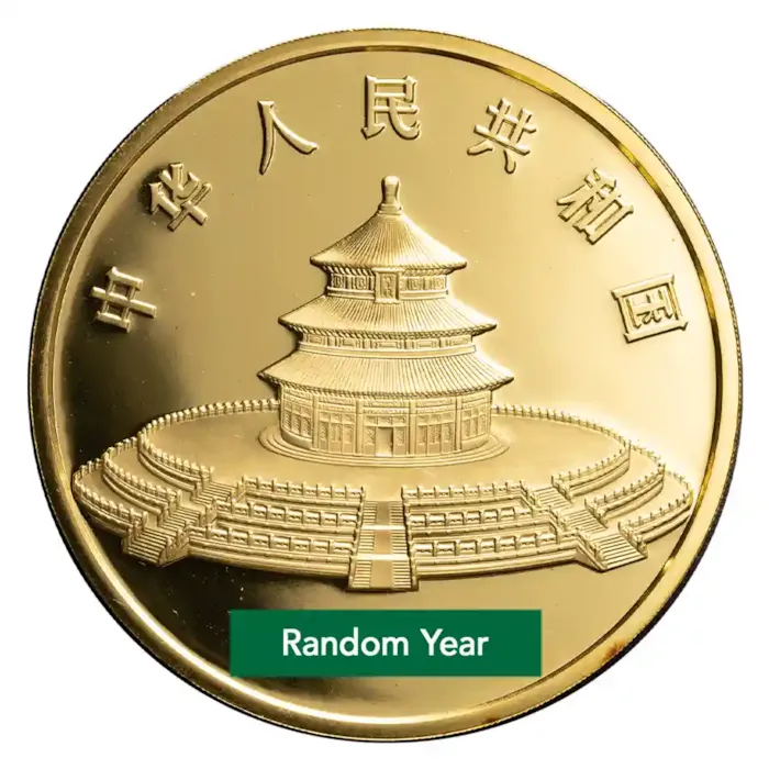 China 12 oz Gold Panda Proof (Random Year, Capsule