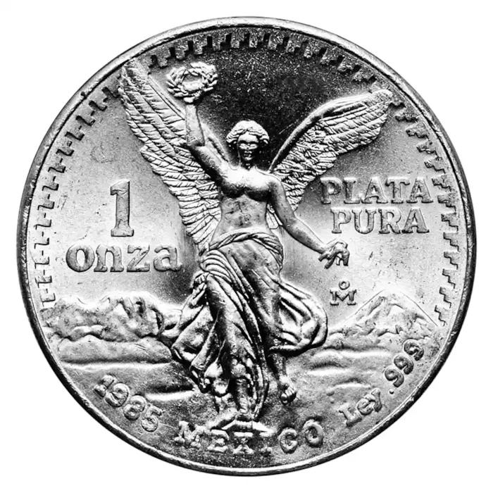 1985 1 oz Mexican Silver Libertad BU | Bullion.com