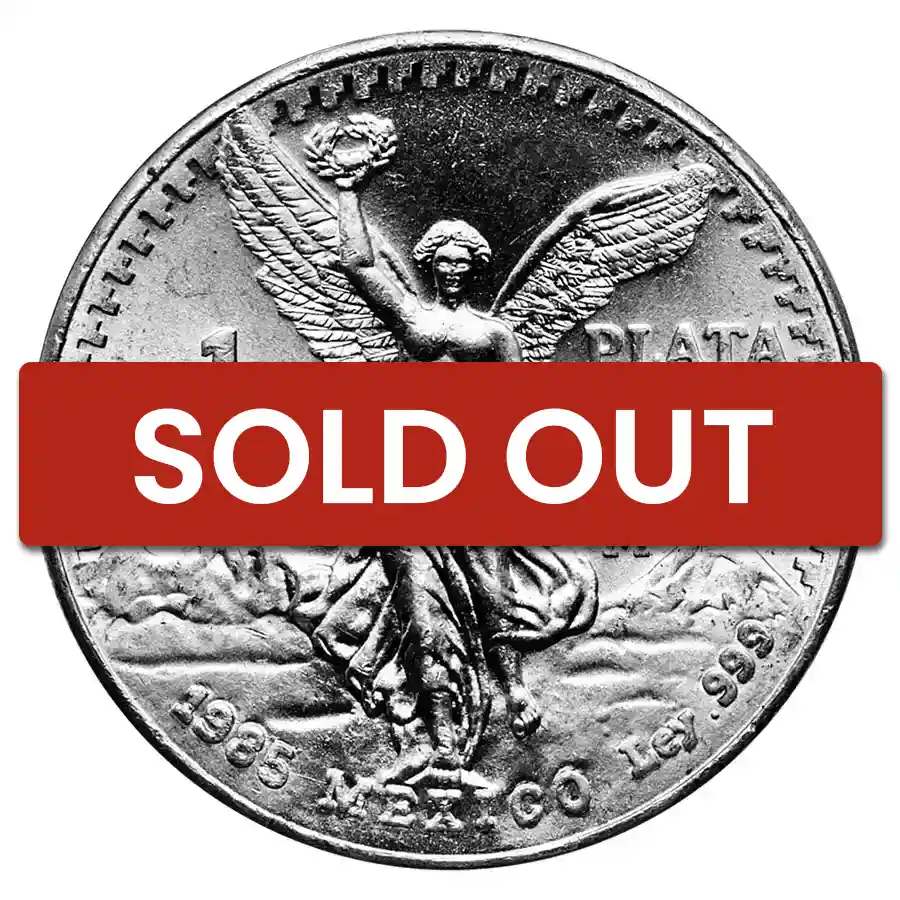 1985 1 oz Mexican Silver Libertad BU | Bullion.com