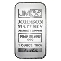 1 oz Johnson Matthey Silver Bar