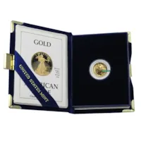 1/10 oz Proof American Gold Eagle - Random Year (w/Box & COA)