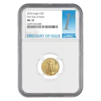 2024 1/10 oz American Gold Eagle MS-70 NGC - First Day of Issue