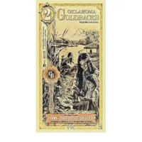 2 Oklahoma Goldback – 24k Aurum Gold Foil Note
