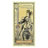 5 Oklahoma Goldback – 24k Aurum Gold Foil Note
