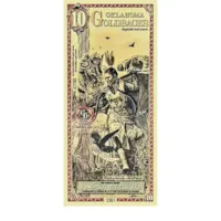 10 Oklahoma Goldback – 24k Aurum Gold Foil Note
