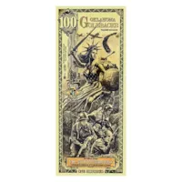 100 Oklahoma Goldback – 24k Aurum Gold Foil Note
