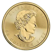 2022 1 oz Canadian Gold Maple Leaf Coin BU
