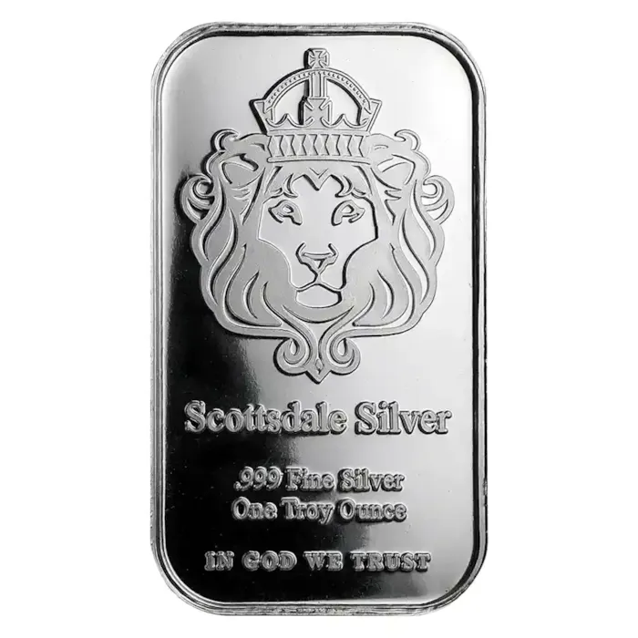 Buy 1 oz Scottsdale Silver Bar | Bullion.com
