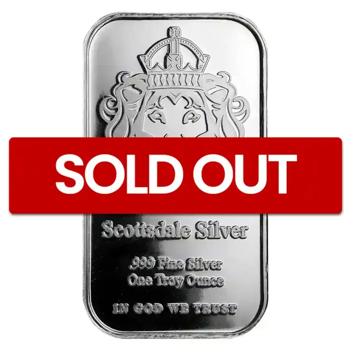 Buy 1 oz Scottsdale Silver Bar | Bullion.com