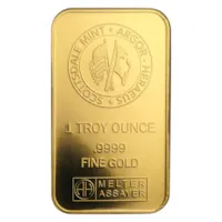 1 oz Scottsdale Gold Bar - Certi-Lock® (Lion, Black Assay)