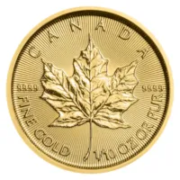2022 Canada 1/10 oz Gold Maple Leaf BU