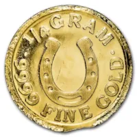 1/4 gram Gold Round: MPM - Lucky Horseshoe