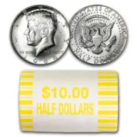 90% Silver 1964-P/D Kennedy Half Dollar - 20-Coin Roll BU