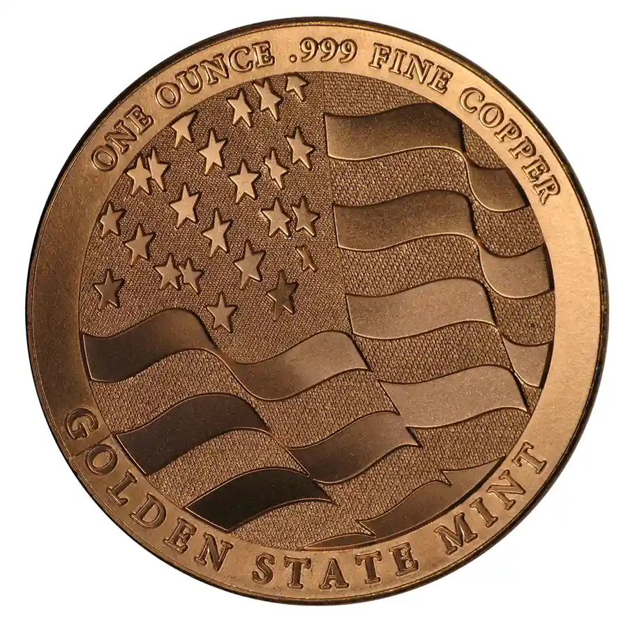 1 oz Copper Round - Eagle - Strength, Freedom, & Pride | Bullion.com
