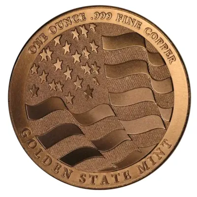 1 oz Copper Round - Eagle - Strength, Freedom, & Pride