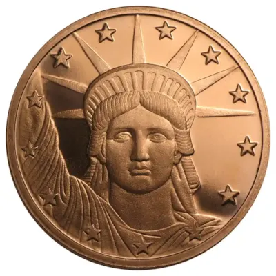 1 oz Copper Round - Liberty Head