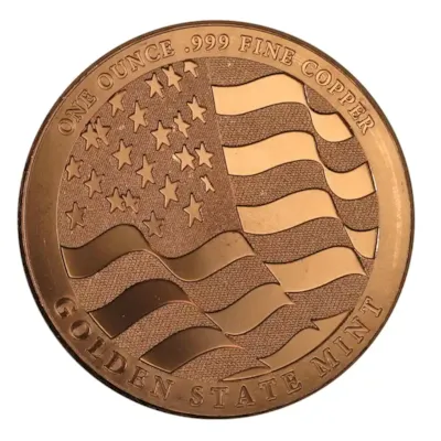 1 oz Copper Round - Home of the Free