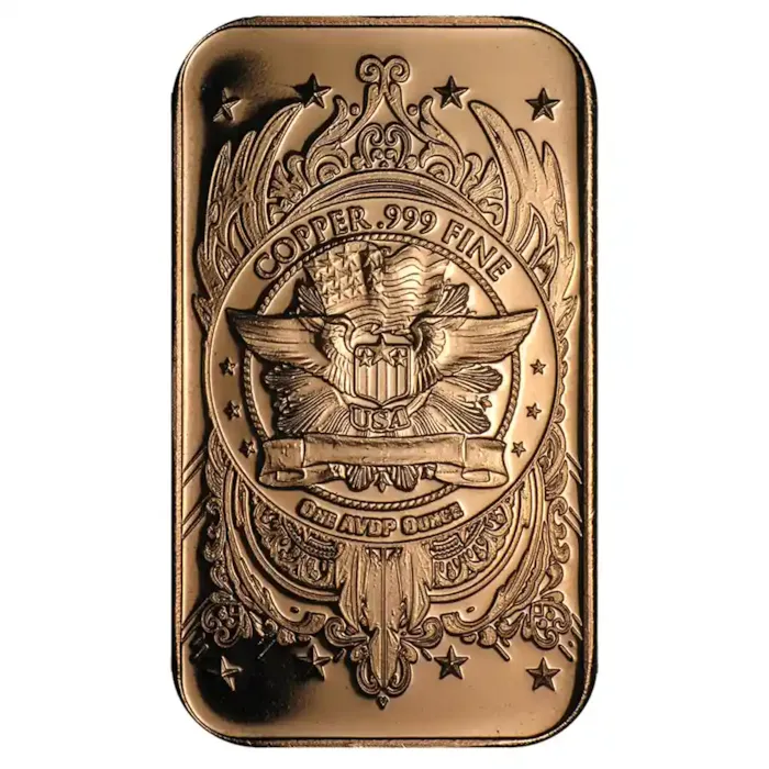 1 oz Copper Bar - Walking Liberty | Bullion.com 1 oz Copper Bar - Walking Liberty | Bullion.com