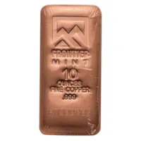 10 oz Copper Frontier Mint Bar