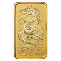 1 oz Gold The Perth Mint Bar - Lunar Dragon