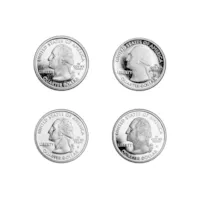90% Silver Statehood/ATB Quarters 40-Coin $10 Roll Proof