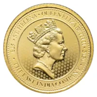 2020 Saint Helena 1/4 oz Gold Sceptre Guinea - BU