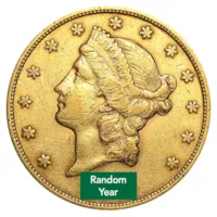 $20 Liberty Gold Double Eagle VF - Random Year