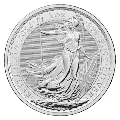 2026 1 oz Silver British Britannia BU