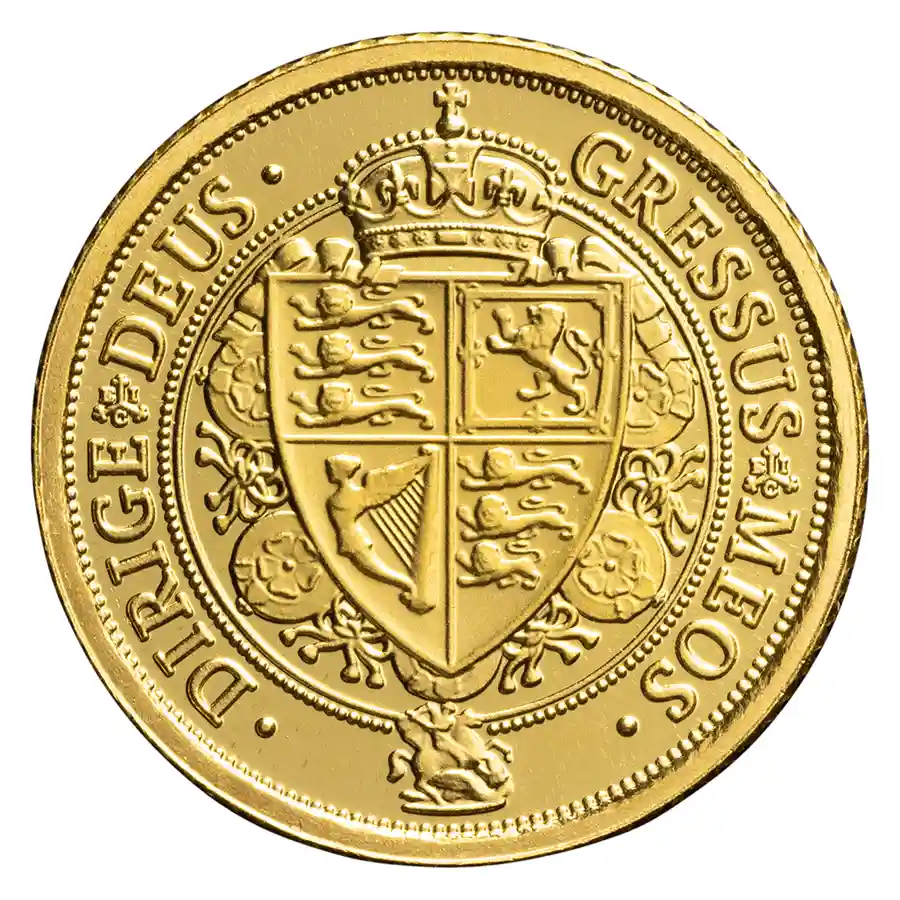 【中古】 ユンサン / YOON SANG GOLD BEST St. Helena 1/4 oz Gold £25 Spade Guinea BU - Random Year | Bullion.com