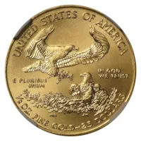 1/2 oz American Gold Eagle Coin MS-70 NGC - Random Year
