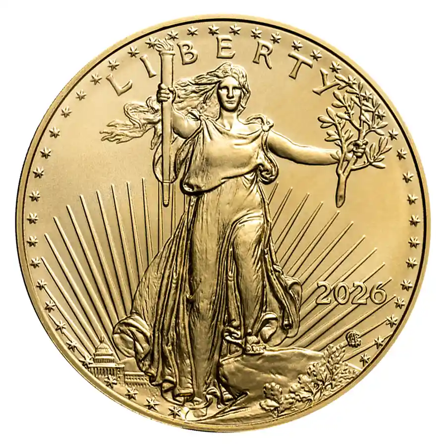 2026 1 oz American Gold Eagle Coin BU | Bullion.com