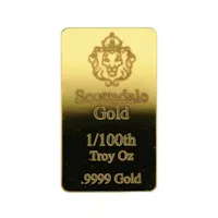 1/100 oz Gold Bar - Scottsdale Mint