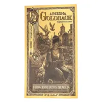 1/2 Arizona Goldback – 24k Aurum Gold Foil Note

