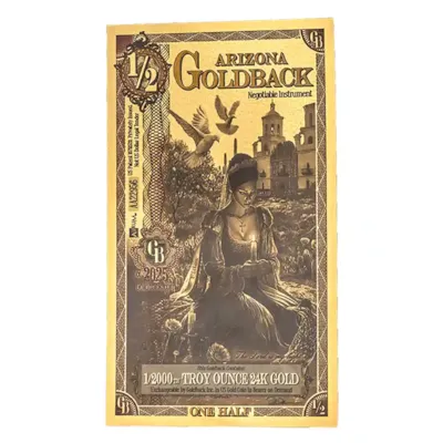 1/2 Arizona Goldback – 24k Aurum Gold Foil Note
