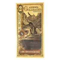 2 Arizona Goldback – 24k Aurum Gold Foil Note
