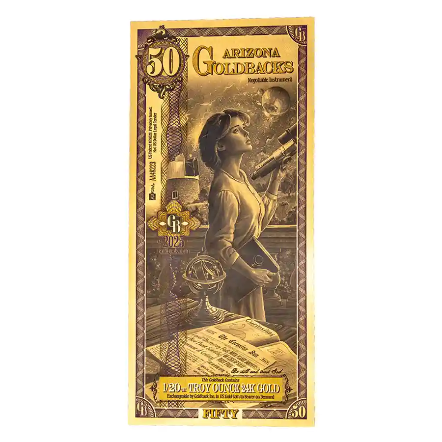 カナオカ工芸 Border Gold ディナーセット 24k 50 Arizona Goldback – 24k Aurum Gold Foil Note | Bullion.com