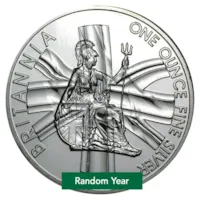 1 oz British Silver Britannia Coin (Abrasions) - Random Year