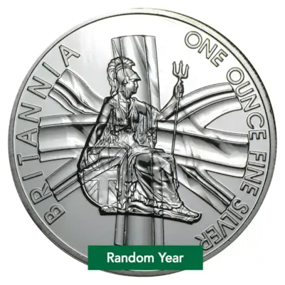 1 oz British Silver Britannia Coin (Abrasions) - Random Year