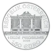 2026 1 oz Austrian Silver Philharmonic Coin BU