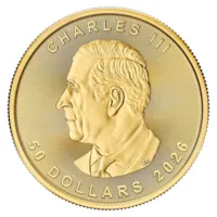2026 1 oz Canadian Gold Maple Leaf Coin BU