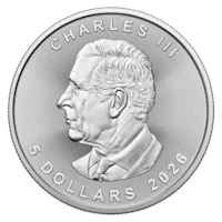 2026 1 oz Canadian Silver Maple Leaf Coin BU