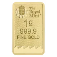 1 gram Gold The Royal Mint Britannia Bar w/ Assay (New Design)