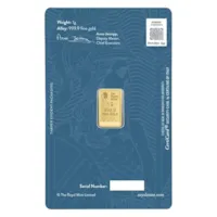 1 gram Gold The Royal Mint Britannia Bar w/ Assay (New Design)