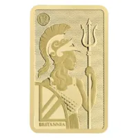 1 gram Gold The Royal Mint Britannia Bar w/ Assay (New Design)