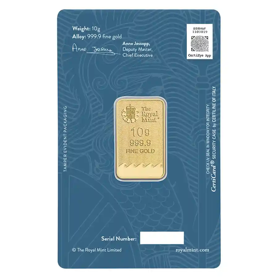 2023 UK Royal Mint Britannia 1/10 Oz Gold Coin – 999.9 Fine, Proof-Like