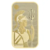 50 gram Gold The Royal Mint Britannia Bar w/ Assay (New Design)